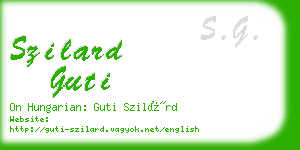 szilard guti business card